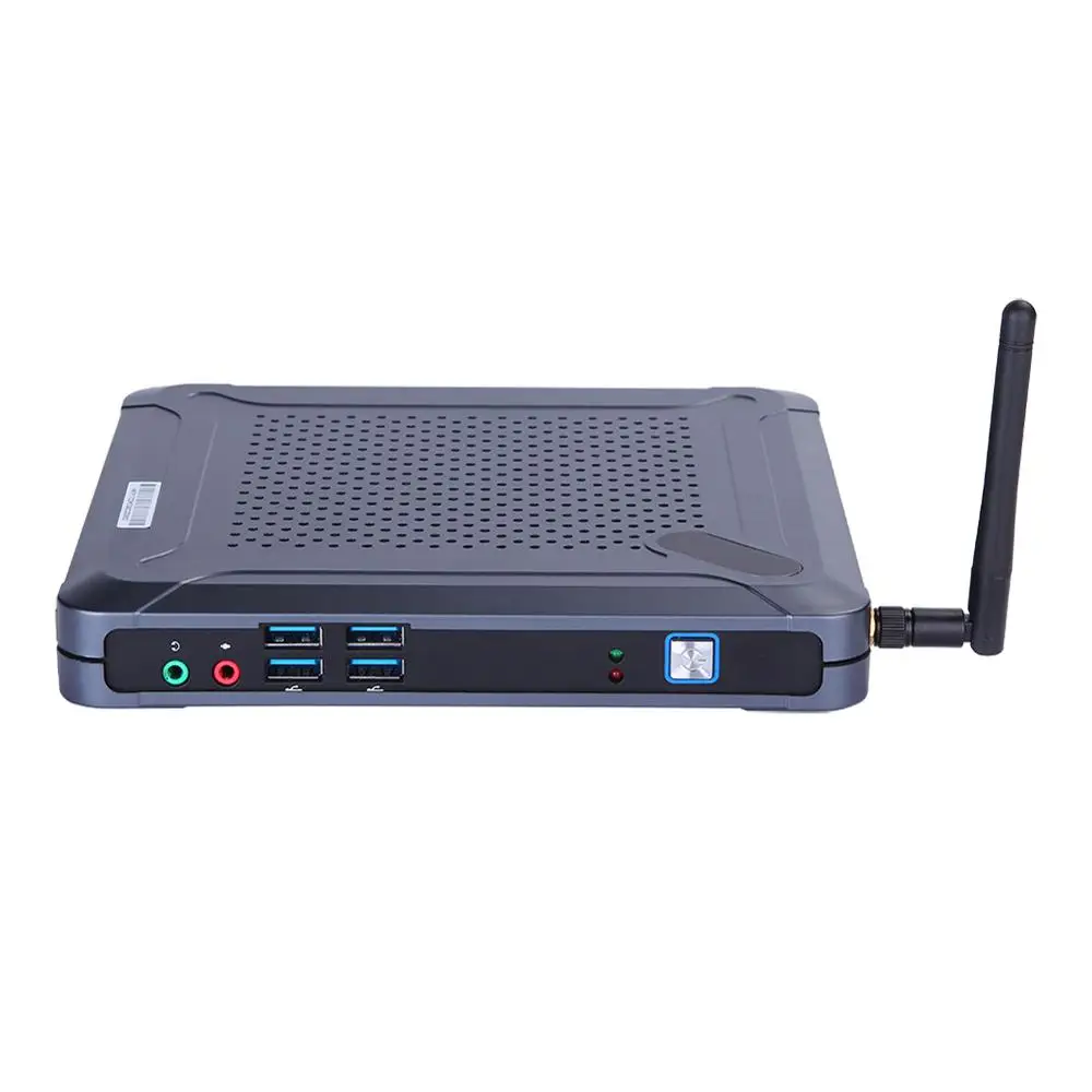 Мини ПК настольный компьютер Intel Core I3 7130U Windows 10/Ubuntu [HUNSN BH06L] (COM/VGA/HD/LAN/4USB2.0/4USB3.0) |