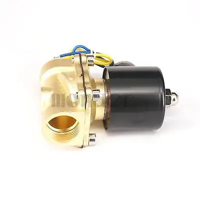 DC 12 В 2 порта 2W-200-20 3/4 &quotBSP латунный Электрический электромагнитный клапан воды