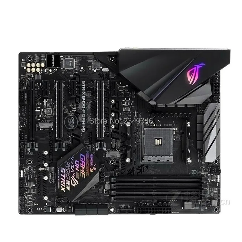 Для ASUS ROG STRIX B450-F GAMING б/у оригинальная материнская плата Socket AM4 DDR4 B450 настольная |