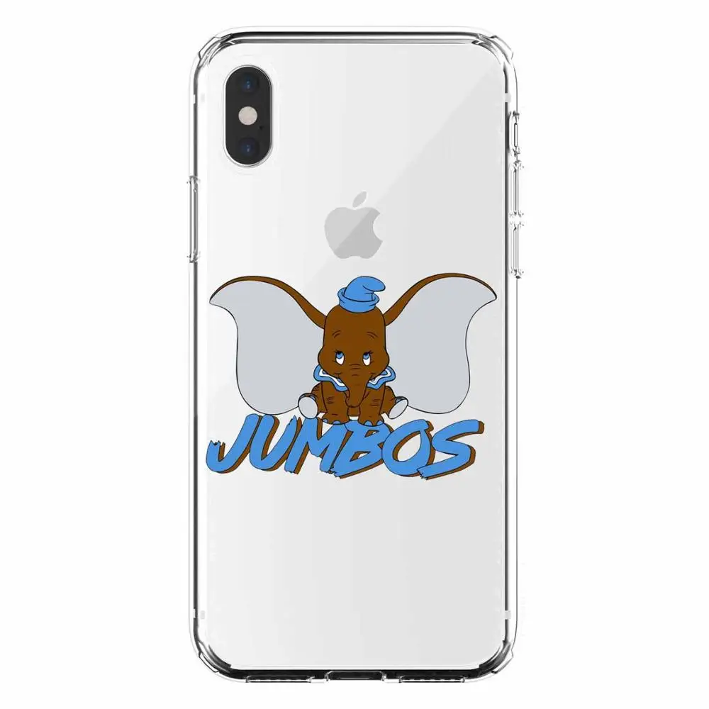 TPU Милый мультфильм анимированные Disneys Dumbo Мягкий силиконовый чехол для iPhone 11 Pro MAX 6 7 8Plus SE 5 5S 6 7 8 MAX XR XS X10 чехол для телефона - Цвет: TPU