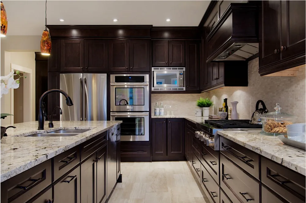 2017 деревянные кухонные шкафы традиционная мебель из массива дерева кухонный