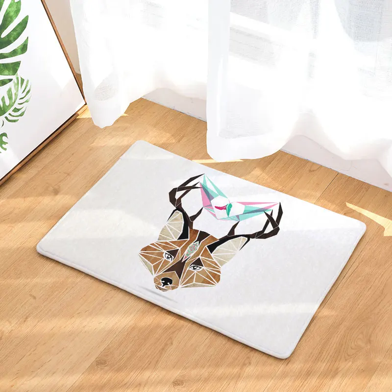 Monily Водонепроницаемые Anti Slip Коврик Простые Животные Картины Ковры Спальня