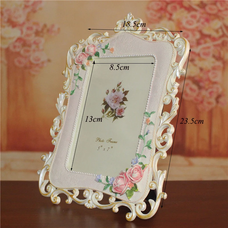 Белый фото Рамки смолы статьи творческий Аватар держатель Винтаж 7 дюймов | Дом и