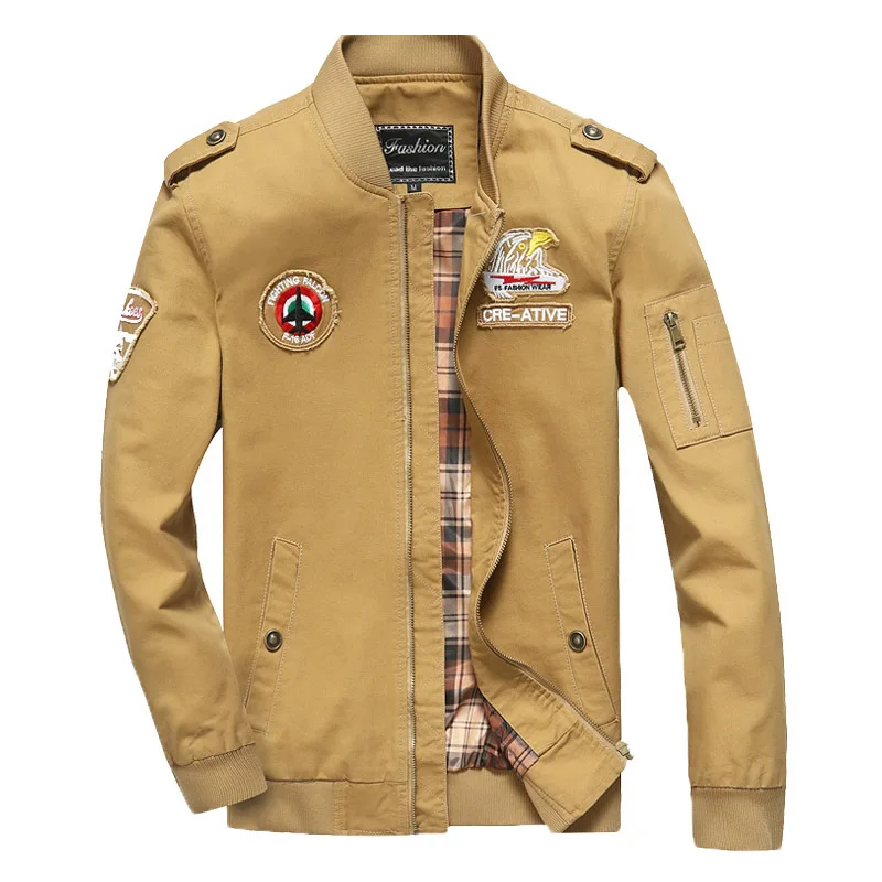 

Army Military Jackets Man Casual Windbreaker Outwears 2017 Jacket Men Bomber Jackets High quality Plus Size 5XL Baseball Jacke