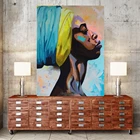 Африканский портрет, настенная Картина на холсте, домашний декор, картина для спальни, офиса, Настенный декор, Прямая поставка