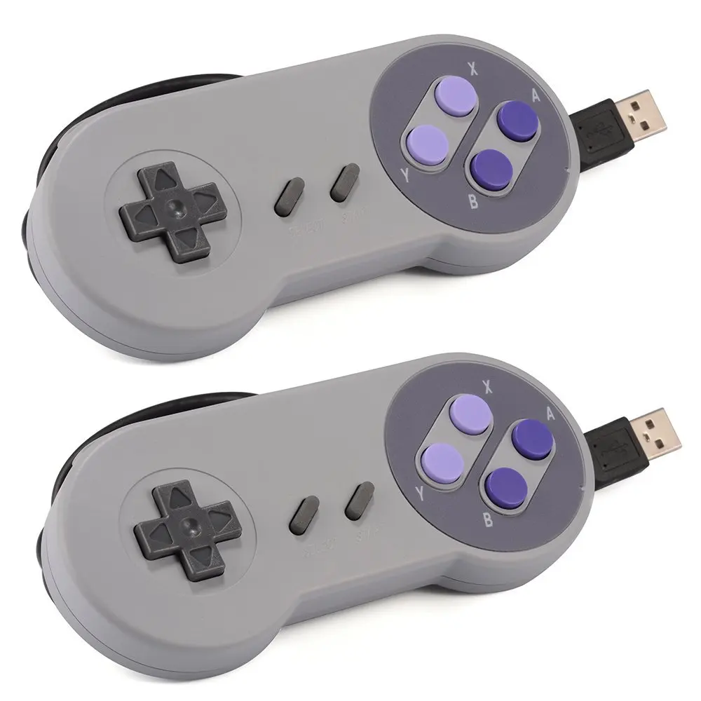 2 шт./лот игровой контроллер USB проводной классический геймпад джойстик для ПК