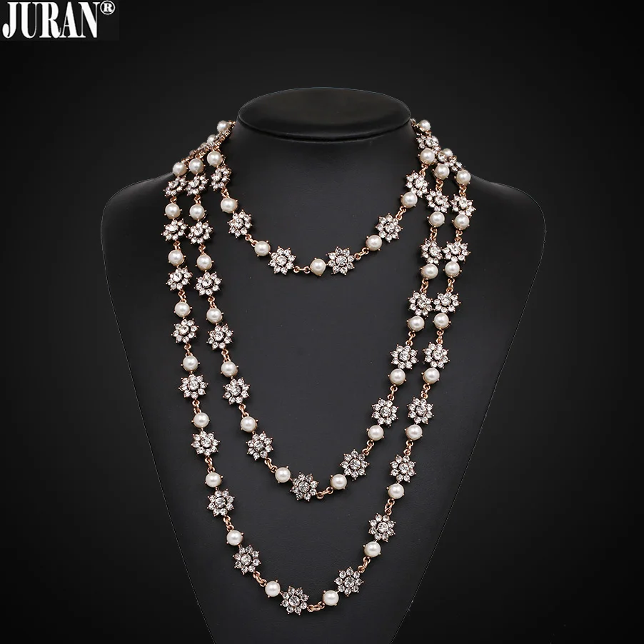 Длинное искусственное жемчужное слойное роскошное ожерелье чокер длинное с