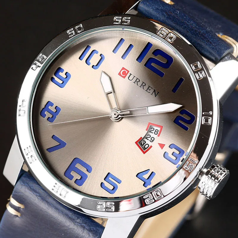 Curren 2017 мужские часы Роскошные военные наручные модные повседневные quartzwatch