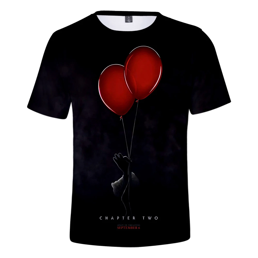 

2019 New T-shirt Street Short sleeve it-chapter 2 3D T-shirt short-sleeved print Loose casual comfort 3D T-shirt xxs-4xl