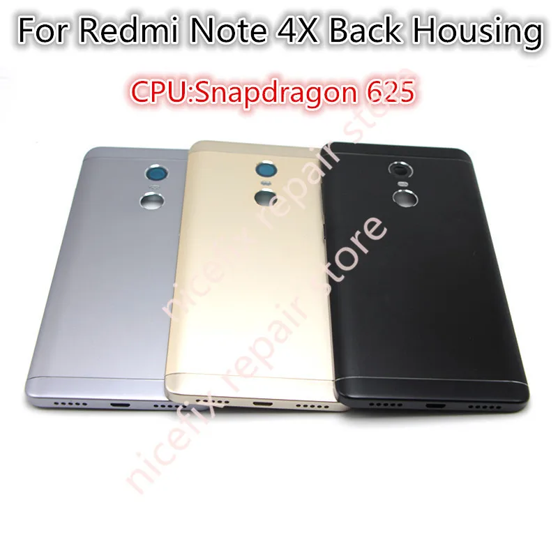 Задняя крышка аккумулятора для XIAOMI Redmi Note 4X корпус кнопка регулировки громкости