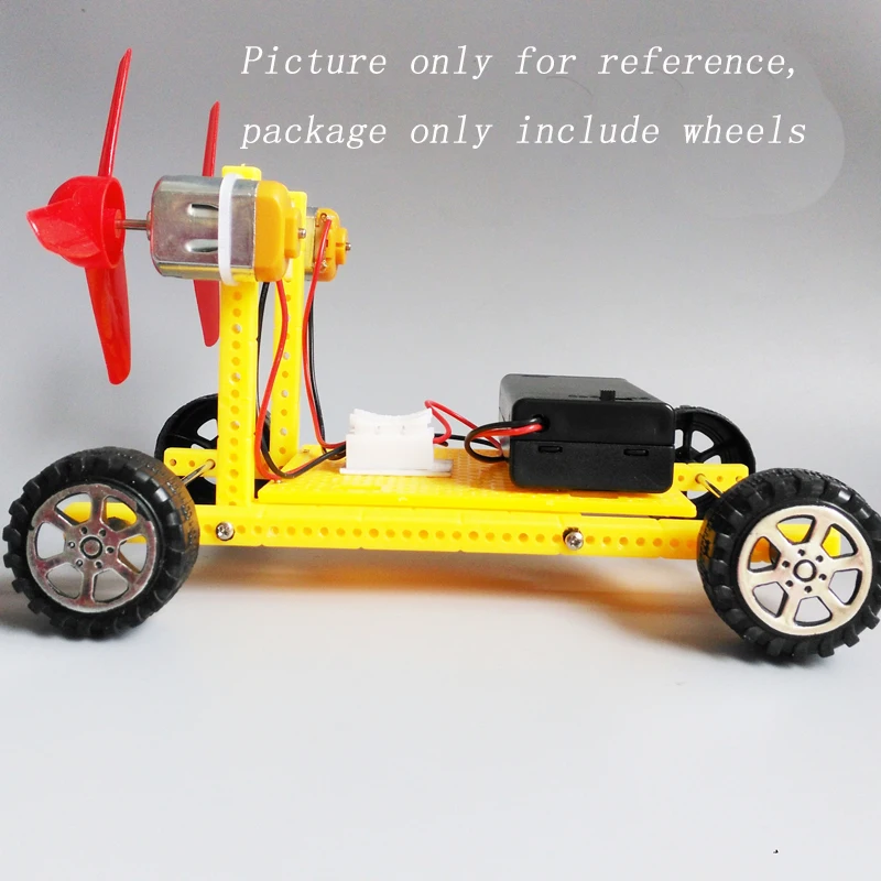 20 шт. пластиковые колеса 2 мм ось/вал Диаметр шин 42/35/30 DIY Mini 4WD багги ступицы