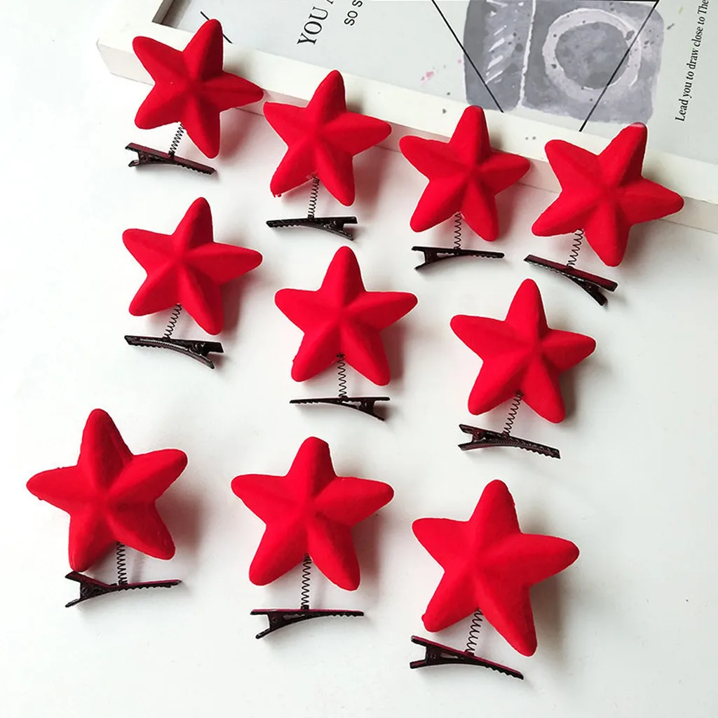 

10Pcs Lovely Cute Fruit BB Hair Clips Star Candy Color Hair pins Girls Hair Accessories Children Headwear Baby Kids Hair Clip