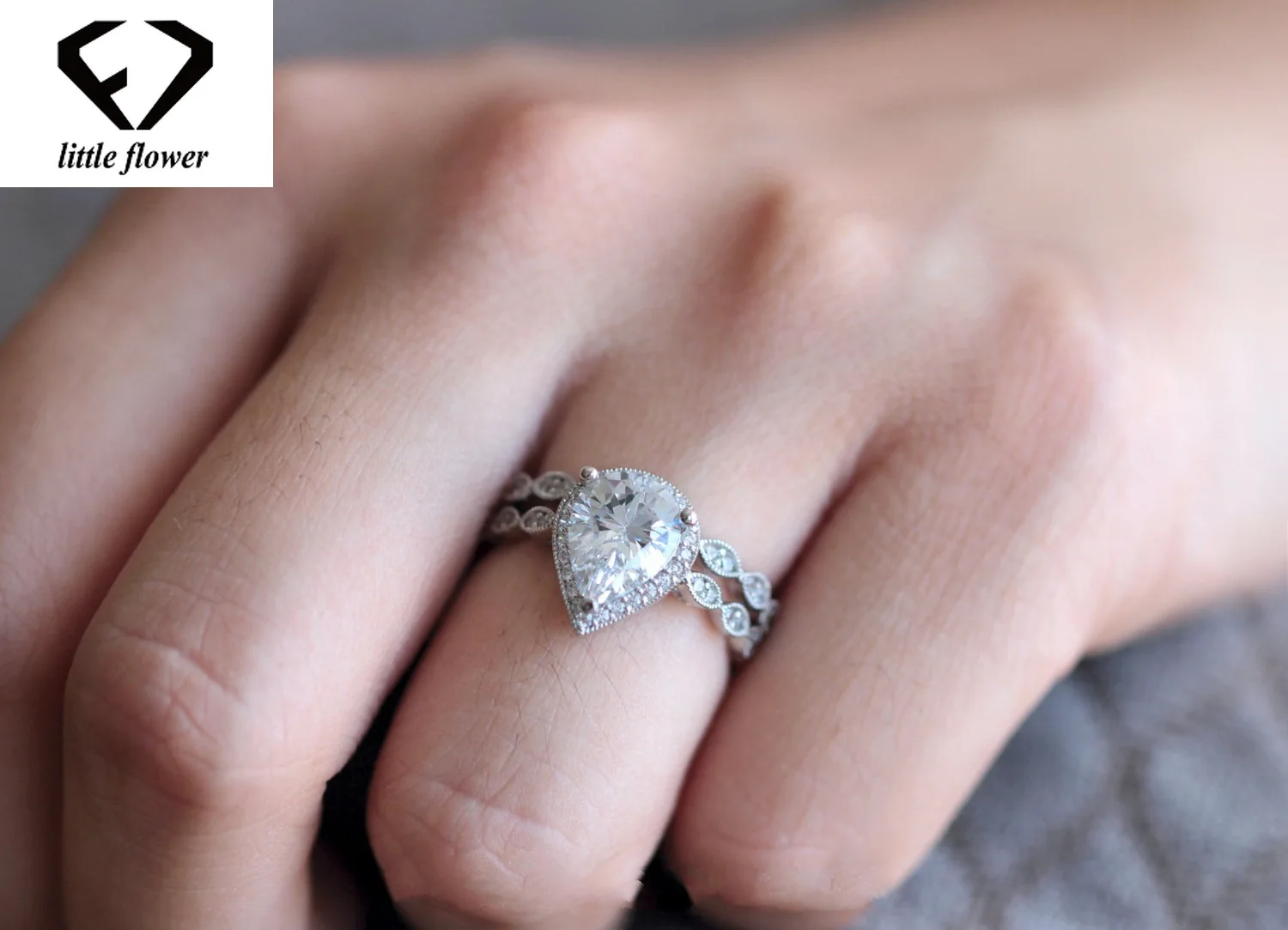 14 К золото грушевидное кольцо с бриллиантами и цирконием Anillos Bague Etoile Перидот Мистик Bizuteria для женщин ювелирные изделия драгоценный камень кольцо с бриллиантами