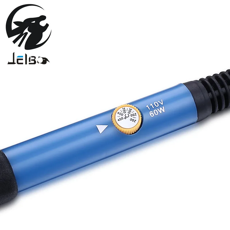 Jelbo US/EU Plug 220V 60W Electric Soldering Iron with regulator Adjustable Temperatur Solder Station Electrical on.Электрический паяльник Jelbo US/EU Plug 220V 60W с регулятором регулируемой температуры Паяльная станция Электрическая.