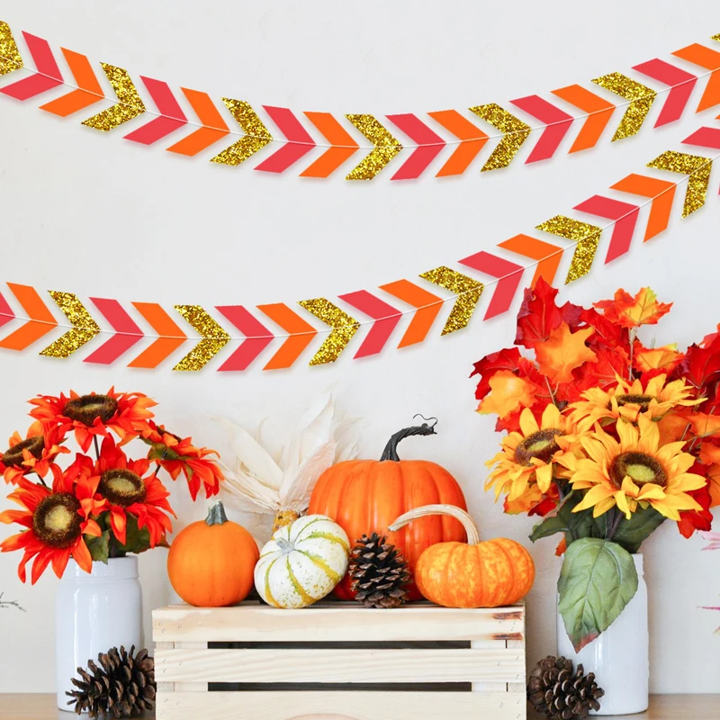 3 м подвесная Бумажная гирлянда баннеры красочные флажки ленты бумажные флаги