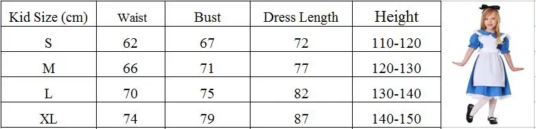 Детский Косплей-костюм Алиса в стране чудес | Тематическая одежда и униформа