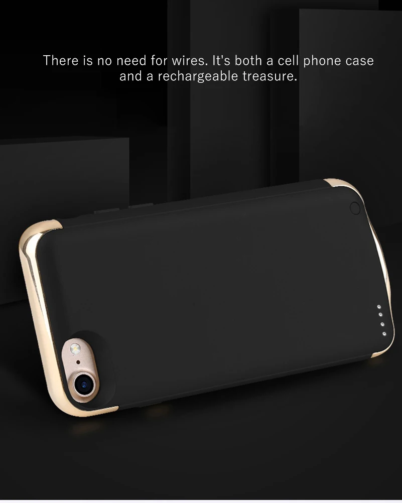 Slim Ultra Thin Battery Charger Case For iPhone 8 7 6 6s Plus Power Bank Battery Charger Phone Case For iPhone 6 6 s 7 8 X XS
