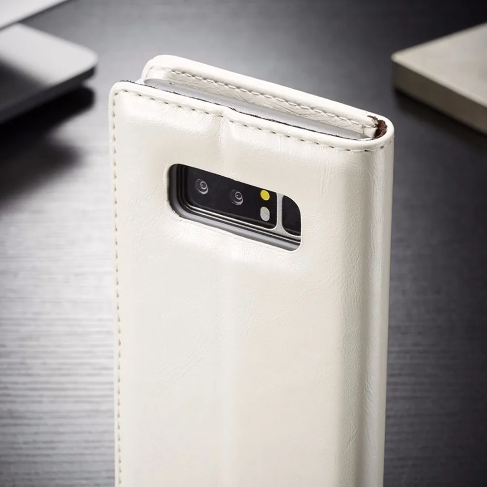 Кожаный чехол-книжка с отделениями для карт и бумажником Galaxy Note 8 | Мобильные