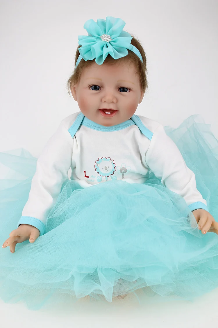 55 см NPKDOLL Новорожденные силиконовые куклы мягкие игрушки ручная работа кукла для