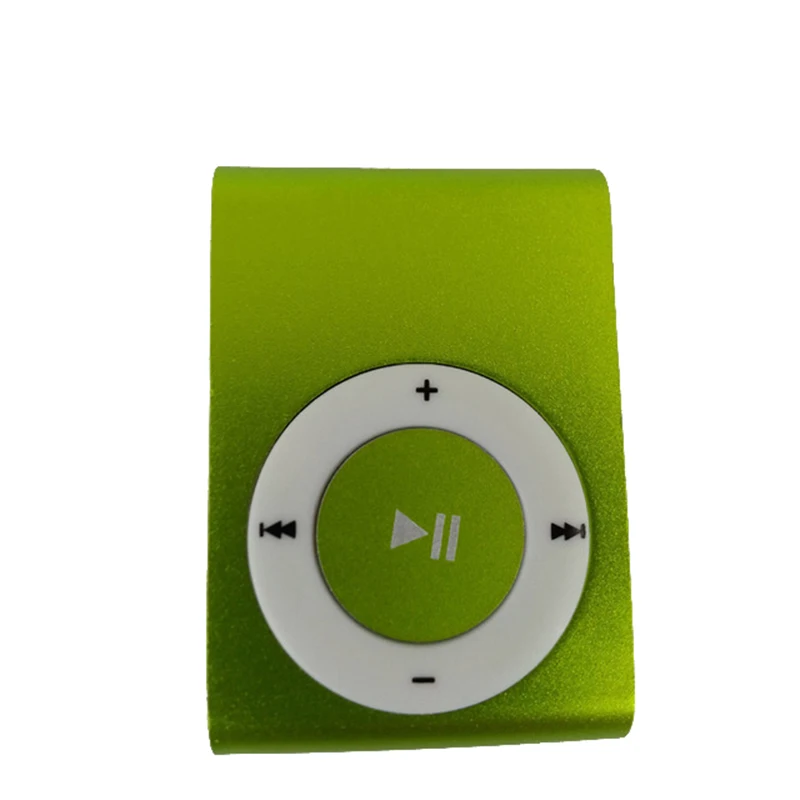 Green 100 шт портативный mp3-плеер мини клип MP3-плеер Водонепроницаемый Спорт MP3 плейер Волкман lettore MP3 - Color: Green