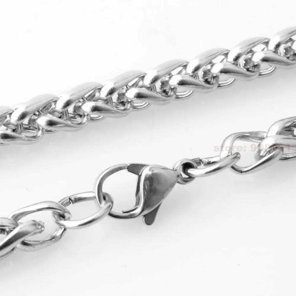 Мужские серебряные цепи из нержавеющей стали 3/4/5/6 мм 18 40 дюймов|men silver|chain linksilver men |