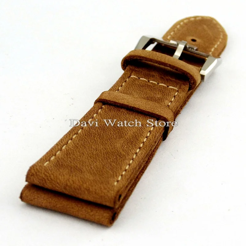 22 мм кожаный ремешок с стальной пряжкой наручные часы для часов|watch strap|22mm leather