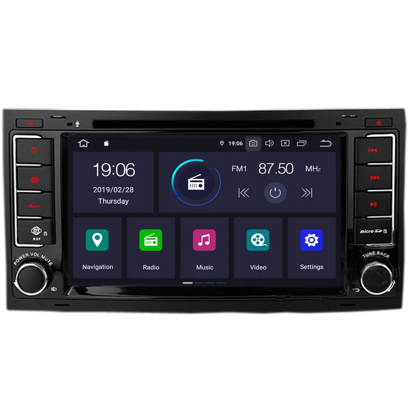 Система COIKA Android 9 0 2 + 16G RAM автомобильный dvd плеер для Volkswagen Touareg 2004 2011 GPS Navi OBD WIFI Google