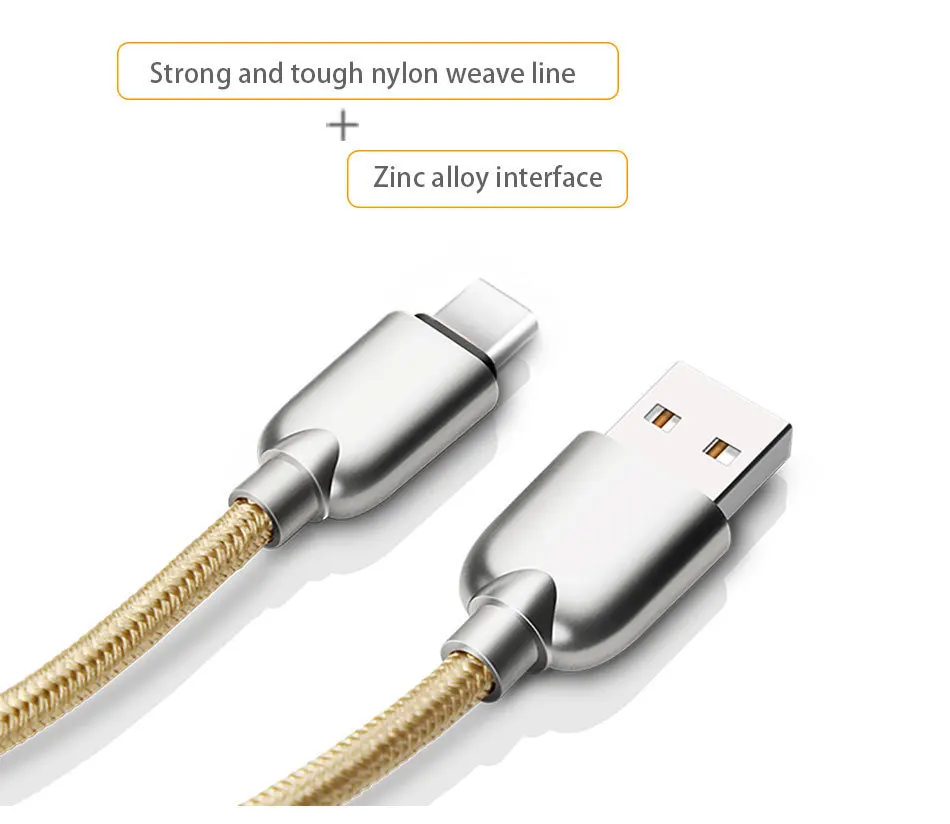 5 в 3 А 1 2 м USB Type C нейлоновый плетеный кабель для быстрой синхронизации данных Galaxy