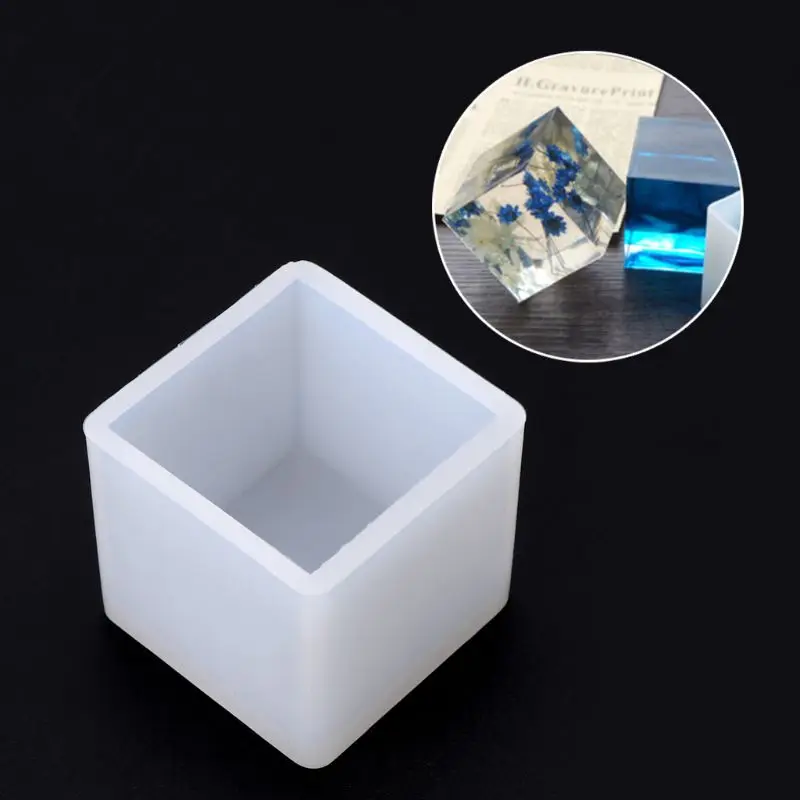 Силиконовая форма 3D куб DIY Украшение стола Изготовление ювелирных изделий кулон Инструменты подарки ручной работы ремесла формы для эпоксидной смолы 40 мм