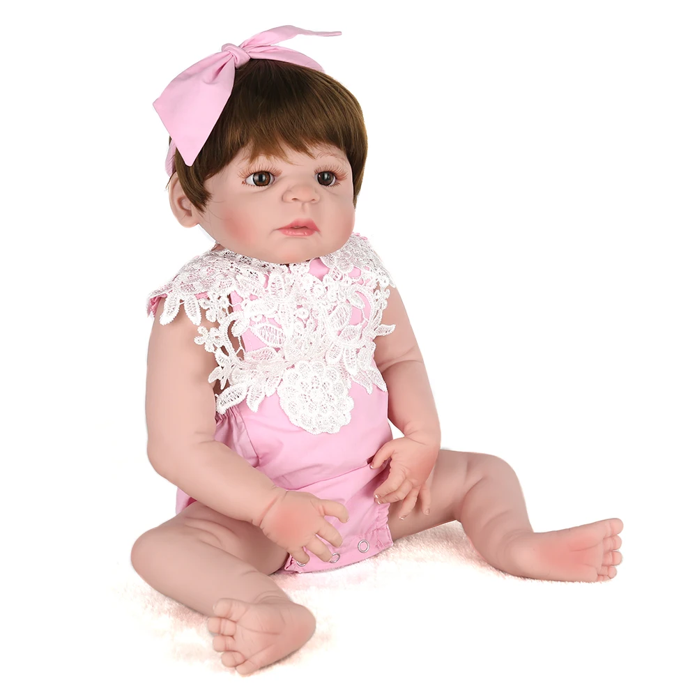 NPKDOLL 22 дюйма 55 см Реалистичная кукла для новорожденных Menina Bebe Reborn полностью