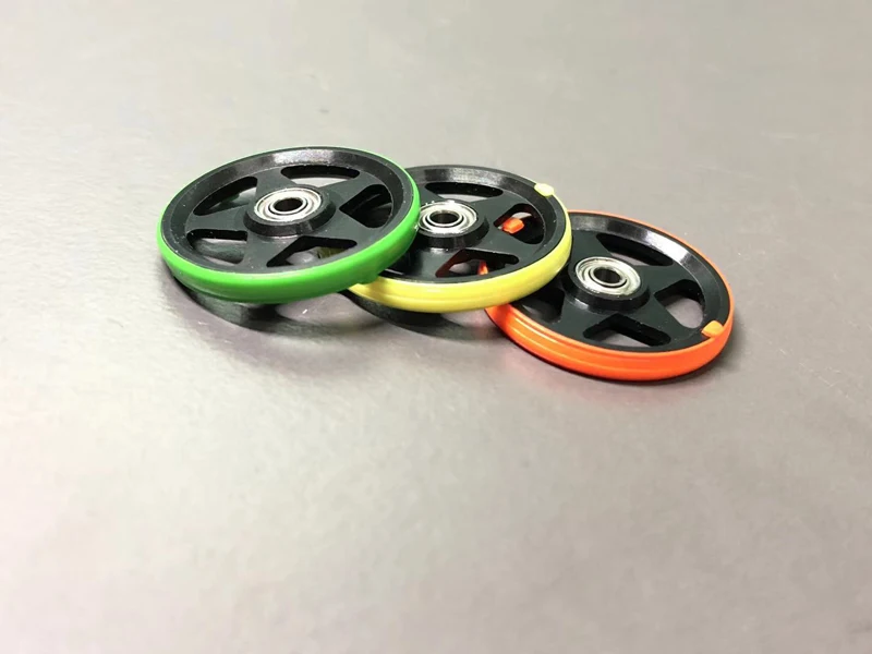 1 пара 95438 19 мм направляющее колесо анод пять звезд ролик для RC Tamiya Mini 4WD гоночный