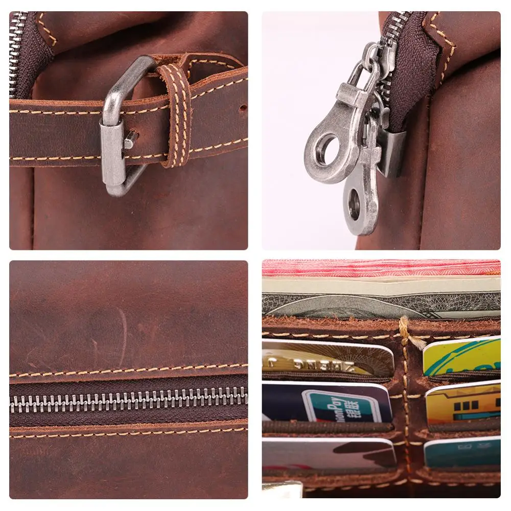 Joyir из натуральной кожи кошелек клатч с Для Мужчин Длинная кожаная сумка для