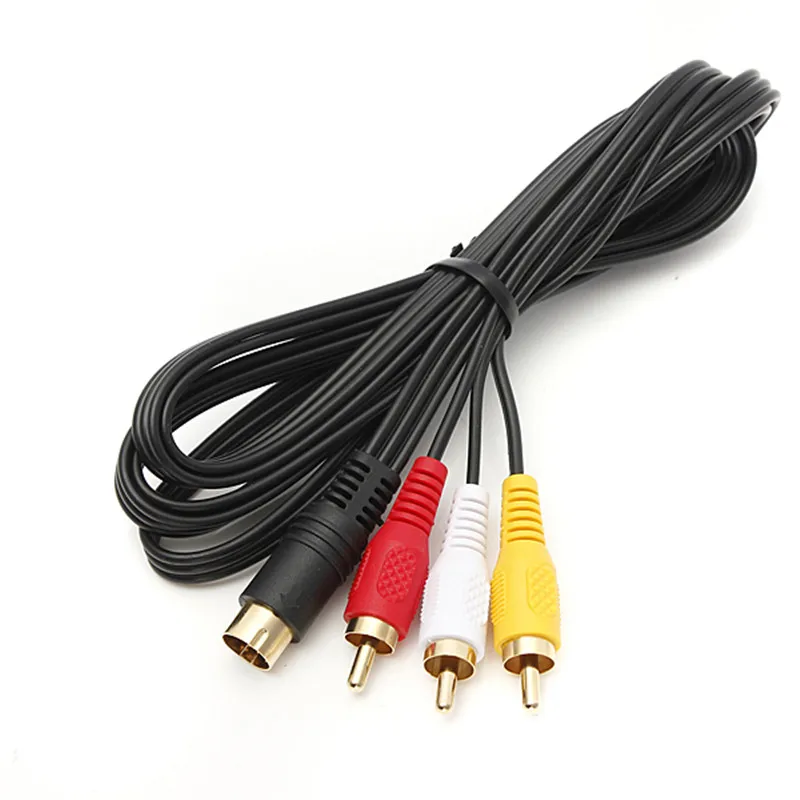 Fzqweg AV A/V аудио видео кабель золото шнур для Sega Saturn новая система|cord cable|cord goldcord plug |