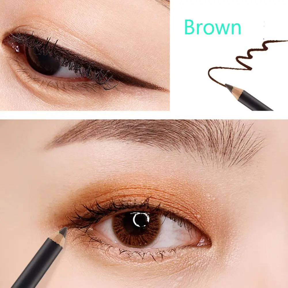 brown 6 цветов красочная подводка для глаз тени для век длительная Женская Красота косметический карандаш пигмент водонепроницаемый длинные последние инструменты для макияжа глаз - Цвет: brown
