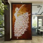 Фотообои 3D из нетканого материала, фрески для прихожей, балерина, девушка, картина маслом, домашний декор, украшение для гостиной, спальни, дверей