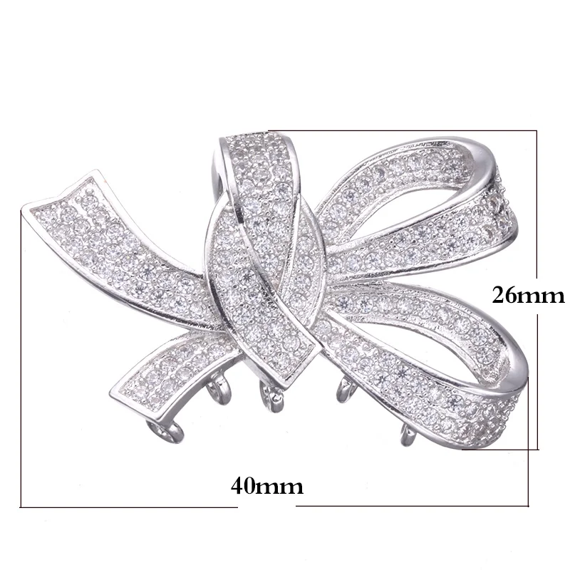 JUYA прозрачные циркониевые Амулеты с микро закрепкой подвески стразы соединители