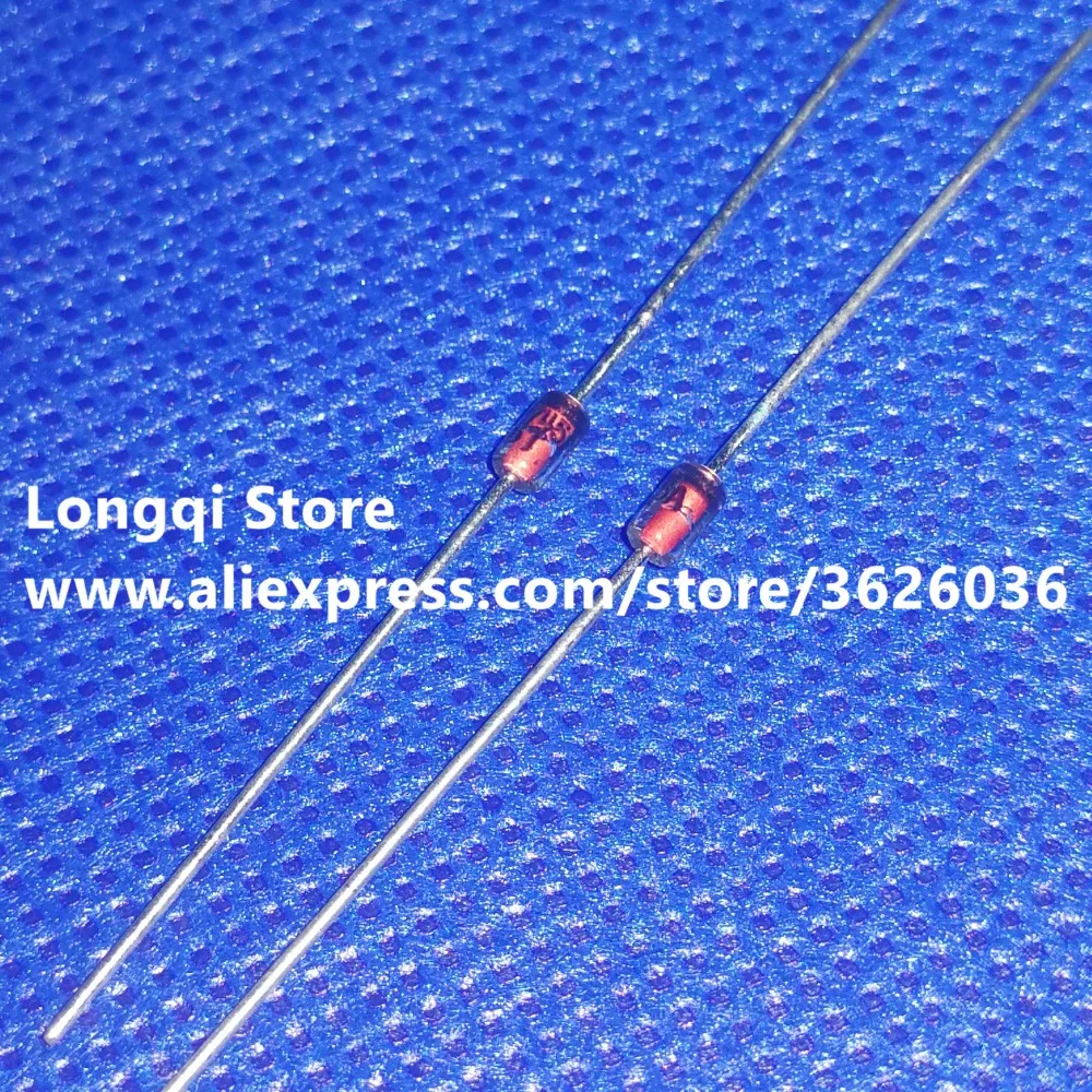 

100PCS Direct voltage diode 1W DO-41 1N4727 1N4728 1N4729 1N4730 1N4731 3V 3.3V 3.6V 3.9V 4.3V Zener diode