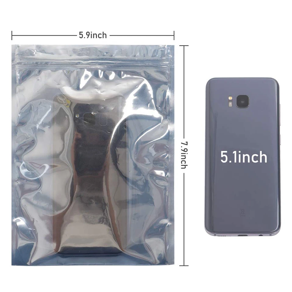 50 шт. антистатическое Экранирование Ziplock сумка ESD сумки 4x6 дюймов герметичный Антистатический мешок на молнии для SSD HDD и электронных устройств