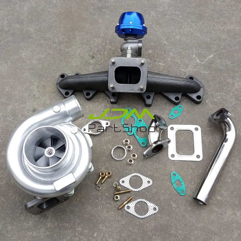 T4 литой выпускной коллектор + 38 мм Расточная Капа ar 0 80 Com 96 масляный турбо