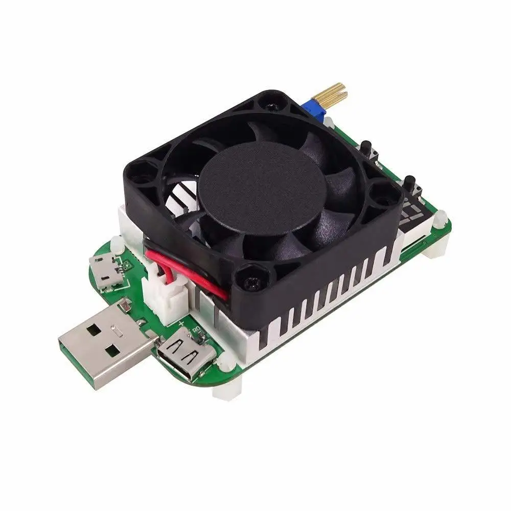Aokin Ld25 Ld35 электронный нагрузочный резистор Usb интерфейс разрядка батареи тест светодиодный дисплей вентилятор регулируемое напряжение тока 25 Вт 35 Вт