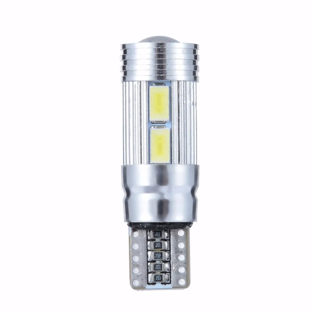 2 шт. T10 10SMD W5W 5630 10LED 220LM 6500 к Canbus без ошибок автомобиля клиновидные боковые Ширина