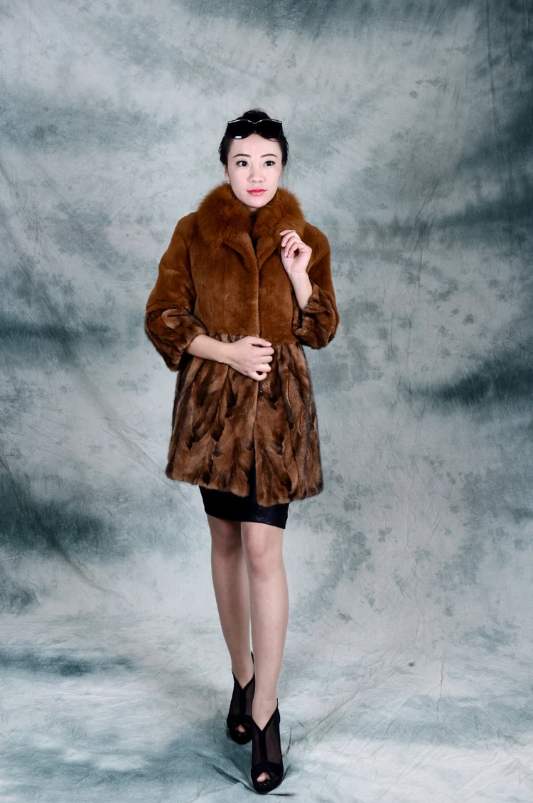 2017 новые модные большие размеры куртка с капюшоном пальто кожа натуральный мех