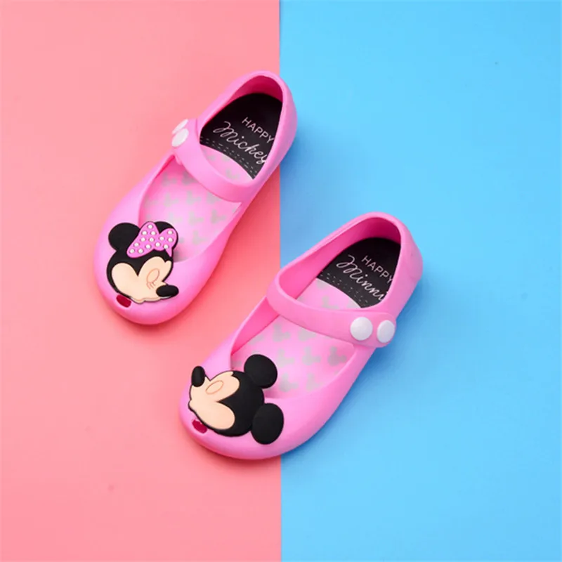 Детская обувь мини Melissa Mickey сандалии для девочек нескользящая дешевые детей