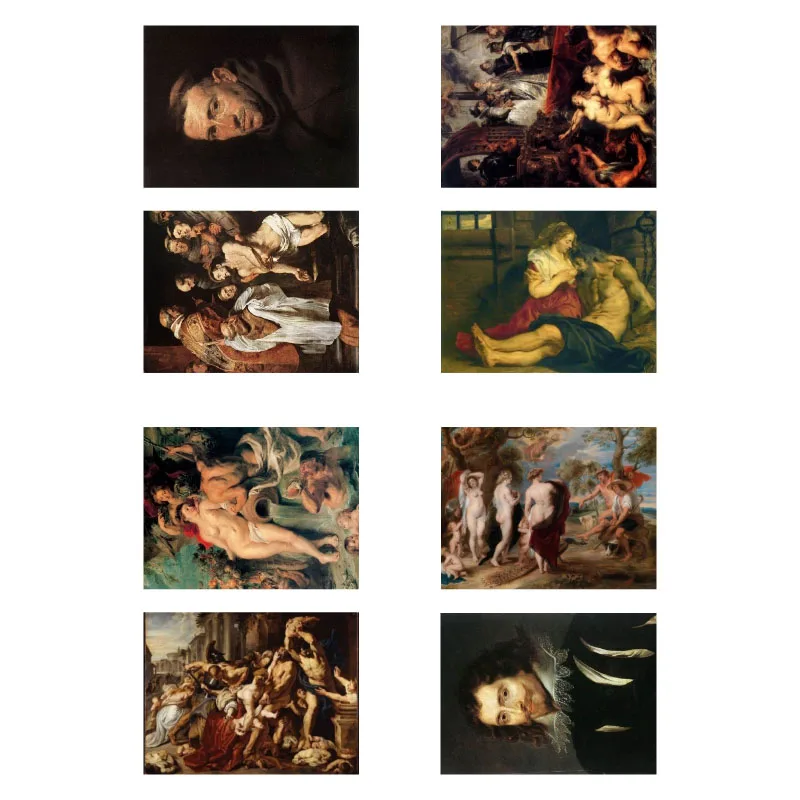 1 шт. Peter Paul Rubens известной картины DIY неразрезанный книжный журнал Стикеры Арт