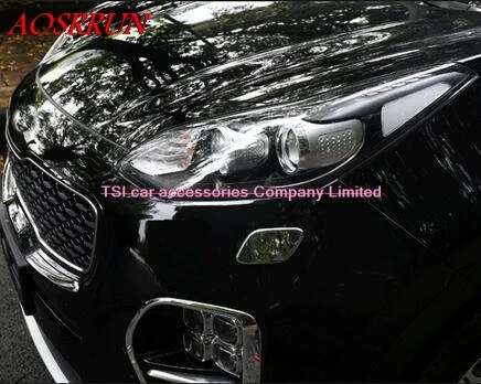 

Автомобильный Стайлинг, передняя крышка автомобильной насадки с блестками и водяным распылением, ABS для KIA SPORTAGE QL 2016 2017, автомобильные аксес...