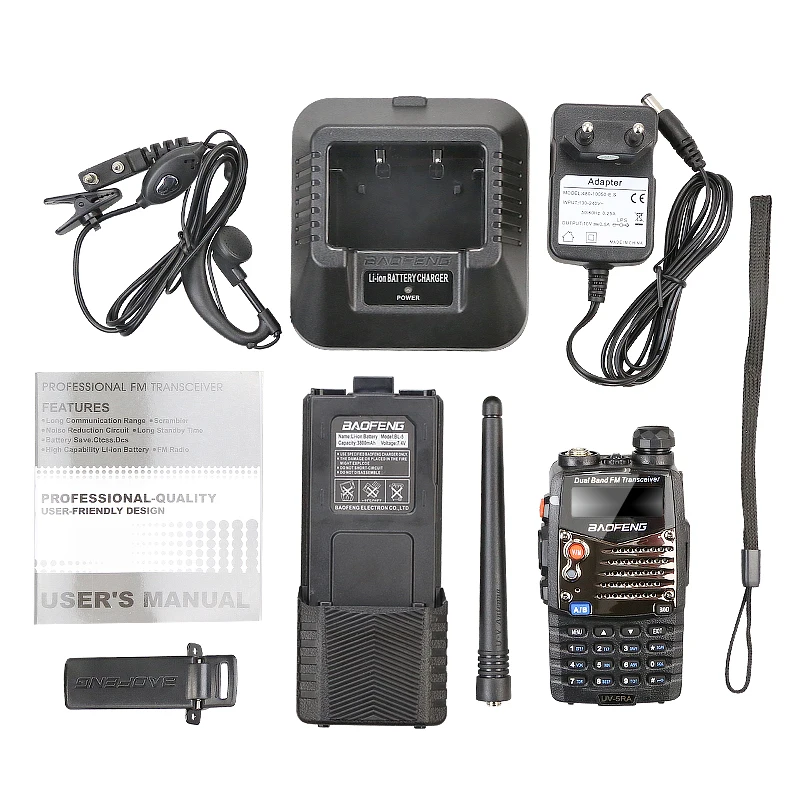 Оригинальное двухстороннее радио Baofeng VHF UHF двухдиапазонное УФ 5RA Pofung рация PTT PMR