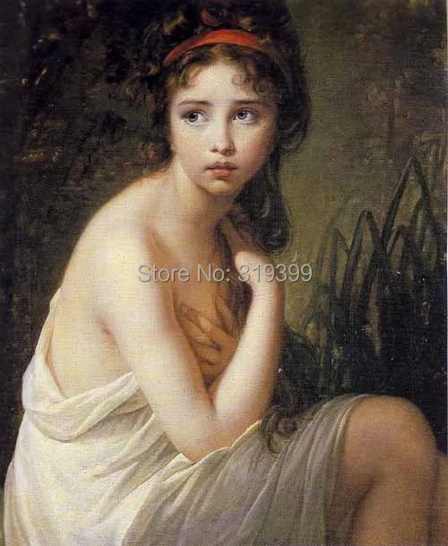 The-bather-1792 от Луизы Элизабет виджи Ле-Бран картина маслом на холсте ручной работы