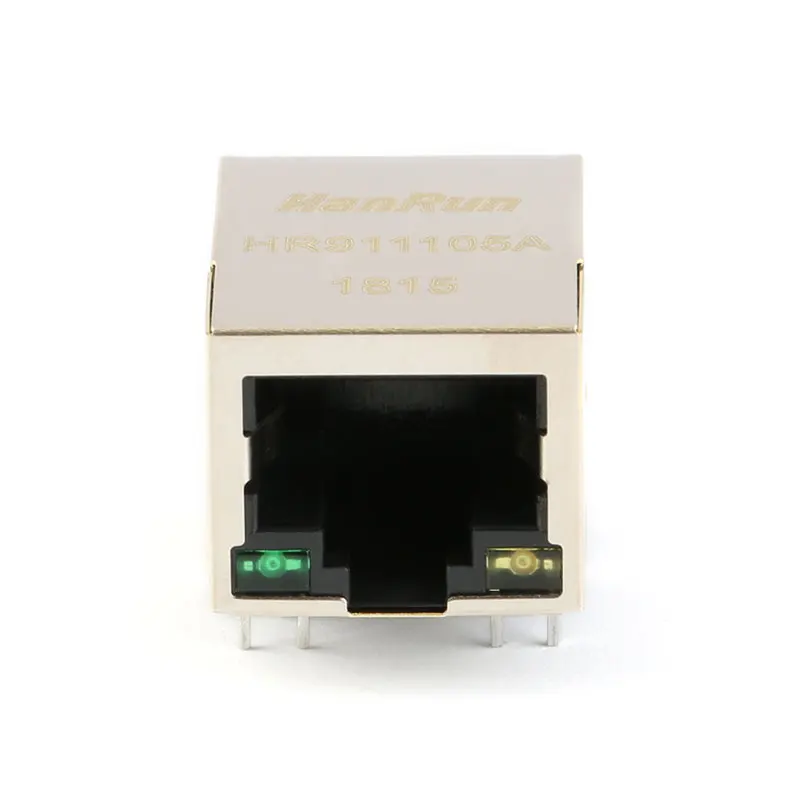 5 шт./лот HR911105A RJ45 разъем PCB монтажный сетевой адаптер для передачи данных с