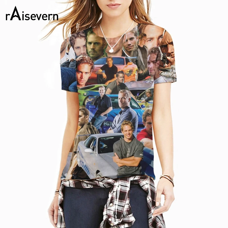 Новые мужские и женские модные 3D футболки Paul Walker Paparazzi футболка Форсаж прекрасный