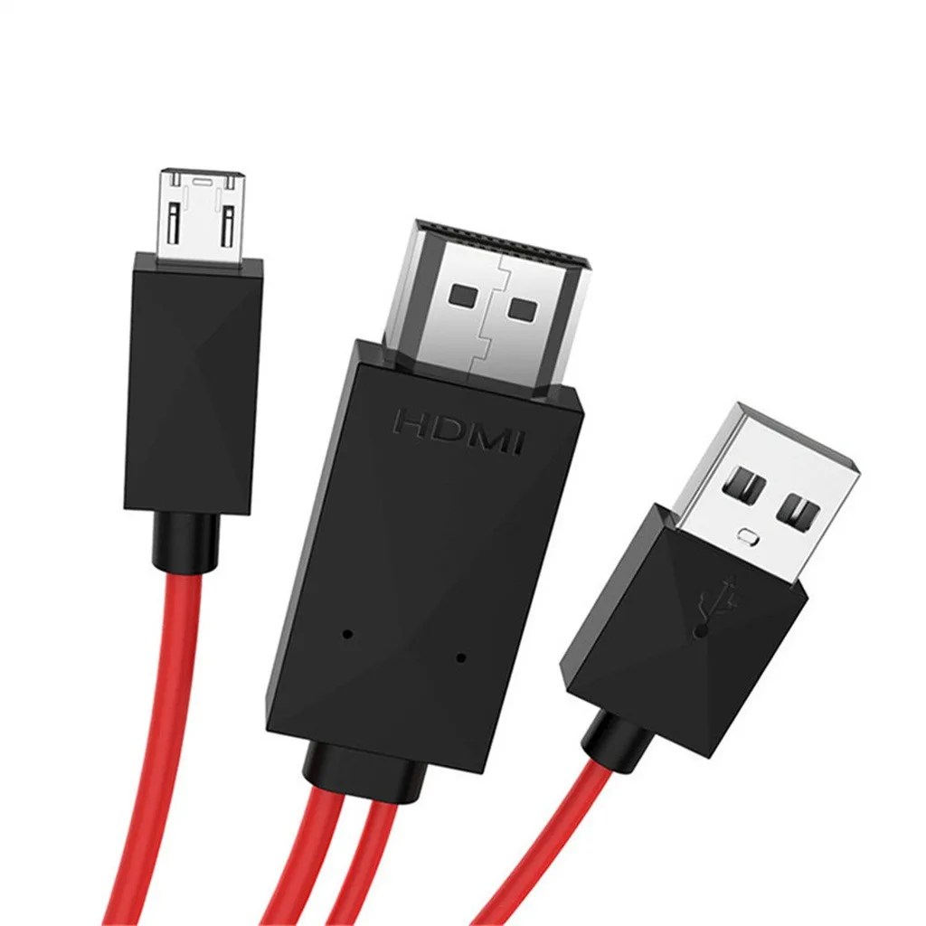 1,8 м 4 к USB C эффектом приближения C зарядкой Micro-USB кабель HDMI HD ТВ адаптеру HDMI/VGA/AV для samsung S5/S4/S3S/NOTE 3 Черные, белые, красные